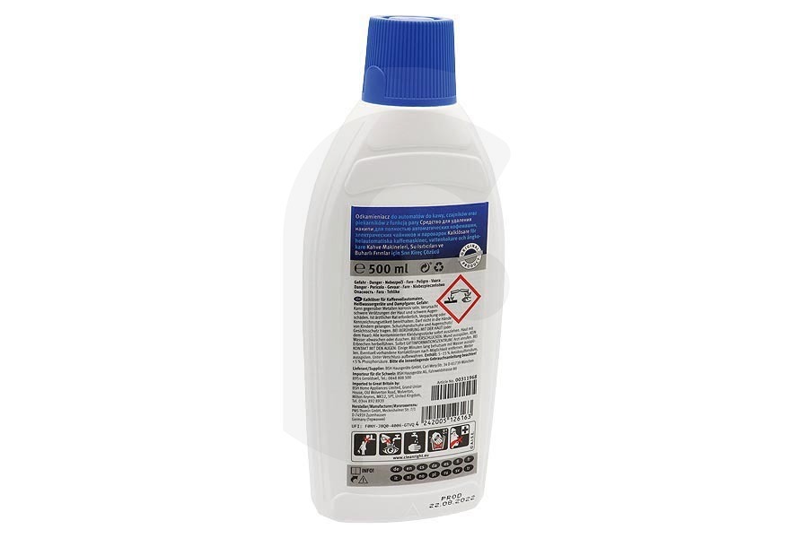 Bosch Macchina del caffè Liquido decalcificante 500ml per Bosch, Siemens e altri macchina da caffè 311968, 00311968
