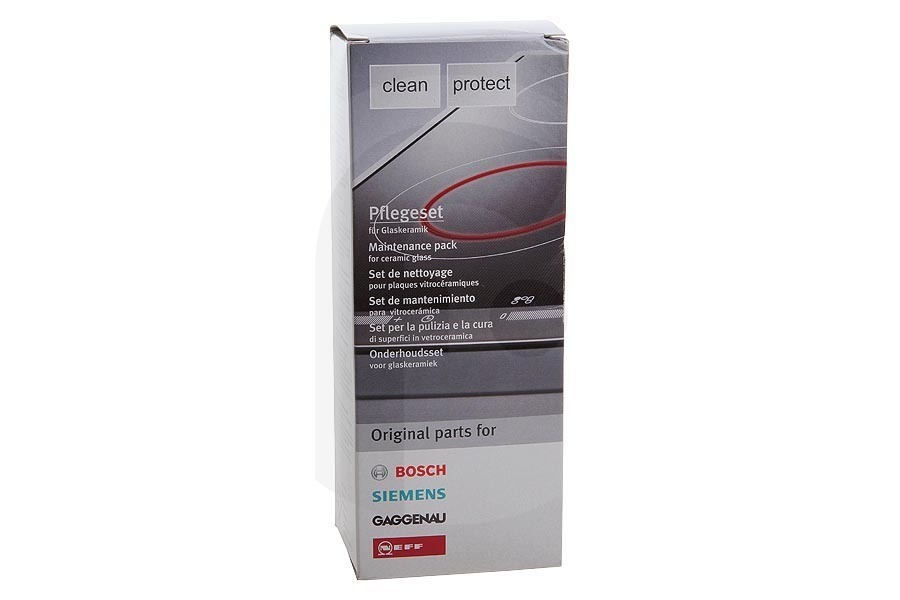 Siemens Cocina & Encimera Limpiador  para cocina 311900, 00311900 apto para entre otros Con raspador metálico y paño de limpieza