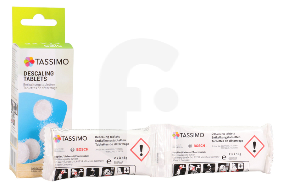 Bosch 311909, 00311909 Cafetera Tassimo Descalcificador/antisarro para cafetera TCZ6004, 00311530, 00311909 apto para entre otros Para todos los dispositivos Tassimo
