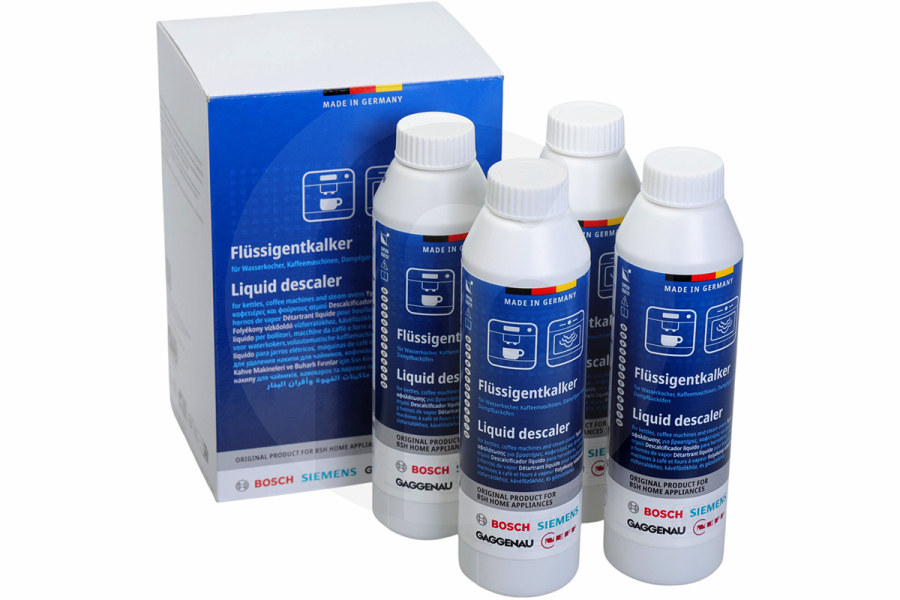 Siemens 312533, 00312533 Bosch 312013 00312013 Macchina del caffè Disincrostante 4x 250ml Macchina da caffè adatto a tra cui Bollitori, macchine da caffè e forni a vapore