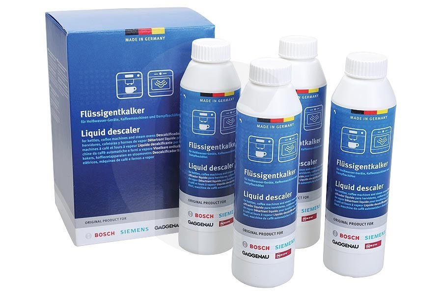 Bosch 312533, 00312533 312013 00312013 Forno Disincrostante 4x 250ml Macchina da caffè adatto a tra cui Bollitori, macchine da caffè e forni a vapore