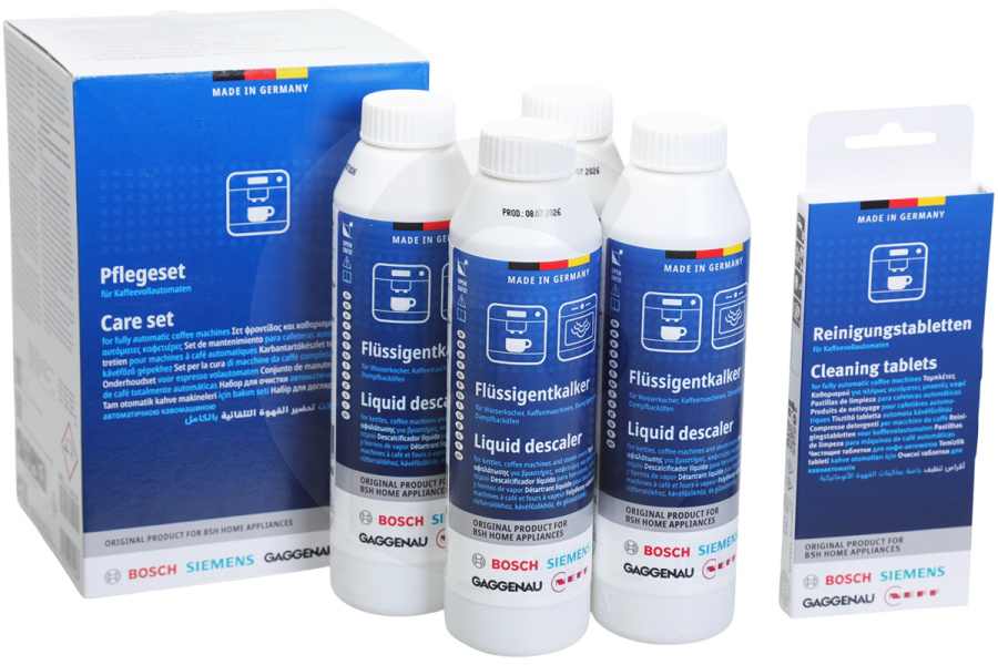Siemens 312582, 00312582 Cafetera Bosch 312015 00312015 Descalcificador 4x 250ml 10 Cafetera apto para entre otros Hervidores, cafeteras y hornos de vapor