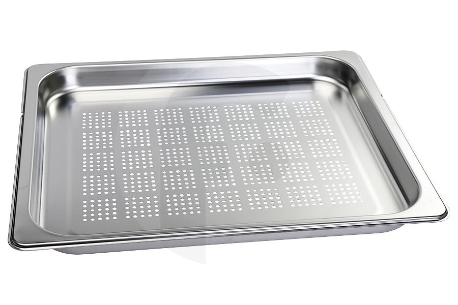 Neff Gastronorm bandeja para hornear (bandeja para cocción al vapor) perforada para Bosch, Siemens y otros horno de vapor 17007066, HEZ36D663G apto para entre otros CMG636BW104, C18FT58N001