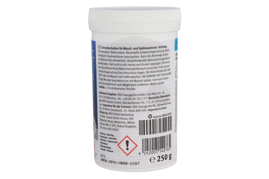 Thomson Lavatrice Disincrostante per lavatrice e lavastoviglie 00311506