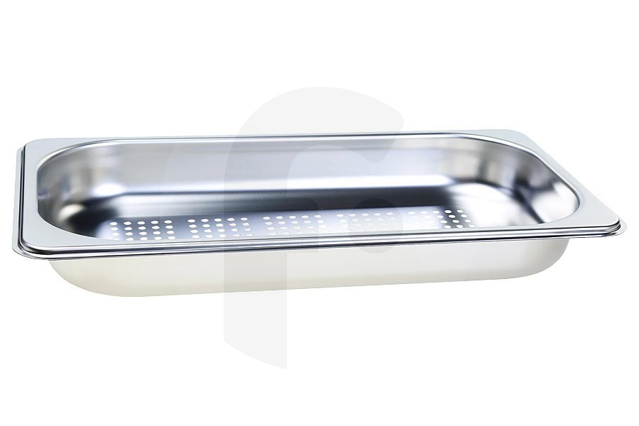 Neff Horno Recipiente Gastronorm (bandeja de vapor, bandeja) perforado para, entre otros, Bosch, Siemens Z13CU31X0 horno de vapor 577553, 00577553 apto para entre otros HS658GXS6, CSG656BS1I