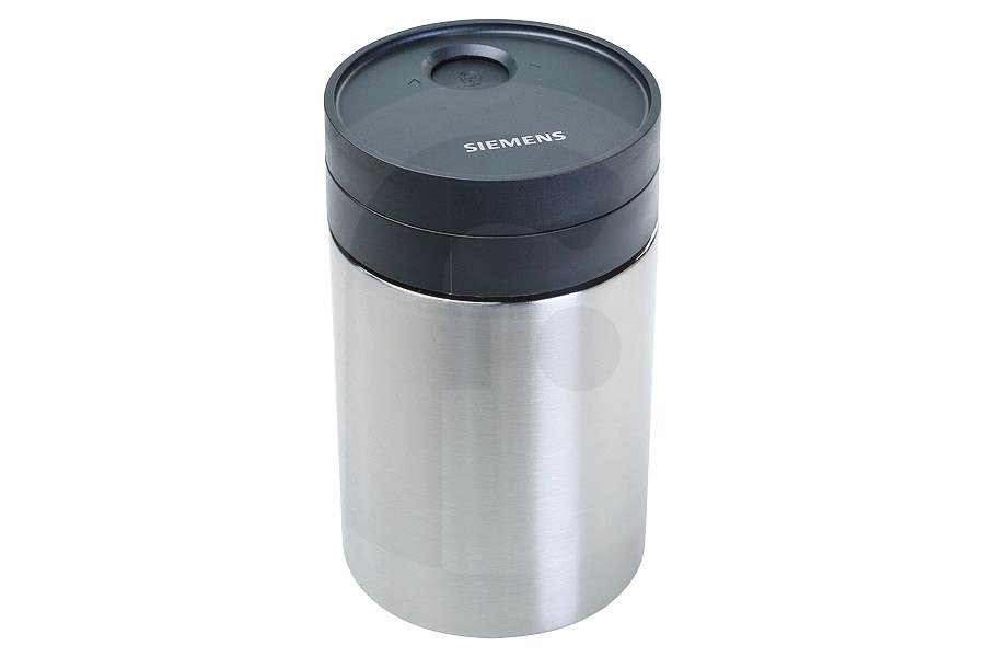 Siemens Cafetera Depósito de leche con cierre protector para cafetera 11003591 apto para entre otros TE803M09CN, TE607F03DE, TZ80009N