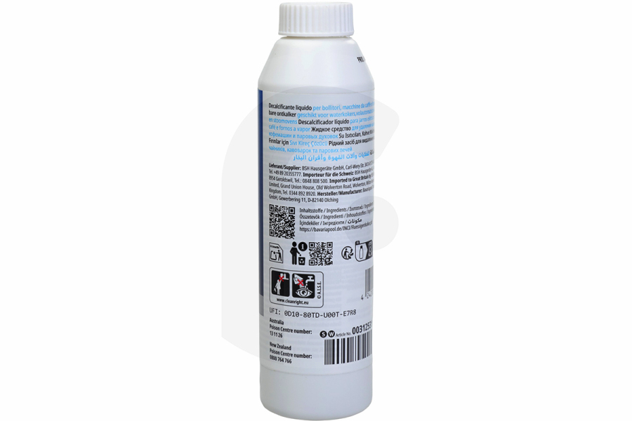 Bosch Macchina del caffè Decalcificante liquido (decalcificante) per Bosch, Siemens e altri macchina del caffe 312010, 00312010