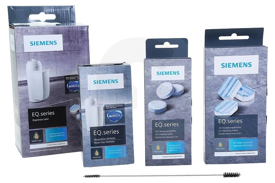 Siemens 312441, 00312441 Cafetera Juego de limpieza (juego de mantenimiento) para, entre otros, Bosch, Siemens cafetera 312105, 00312105 apto para entre otros EQ serie