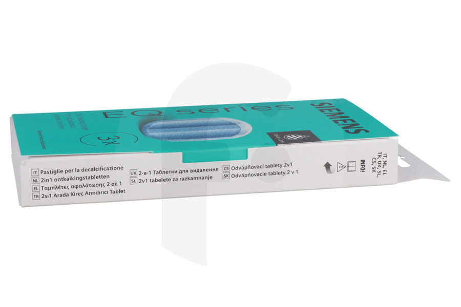 Bosch Macchina del caffè Pastiglie anticalcare (pastiglie decalcificanti) per Bosch, Siemens e altri macchina del caffe 00312094, TZ80002A