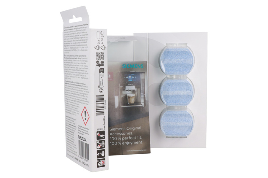 Bosch Macchina del caffè Pastiglie anticalcare (pastiglie decalcificanti) per Bosch, Siemens e altri macchina del caffe 00312094, TZ80002A