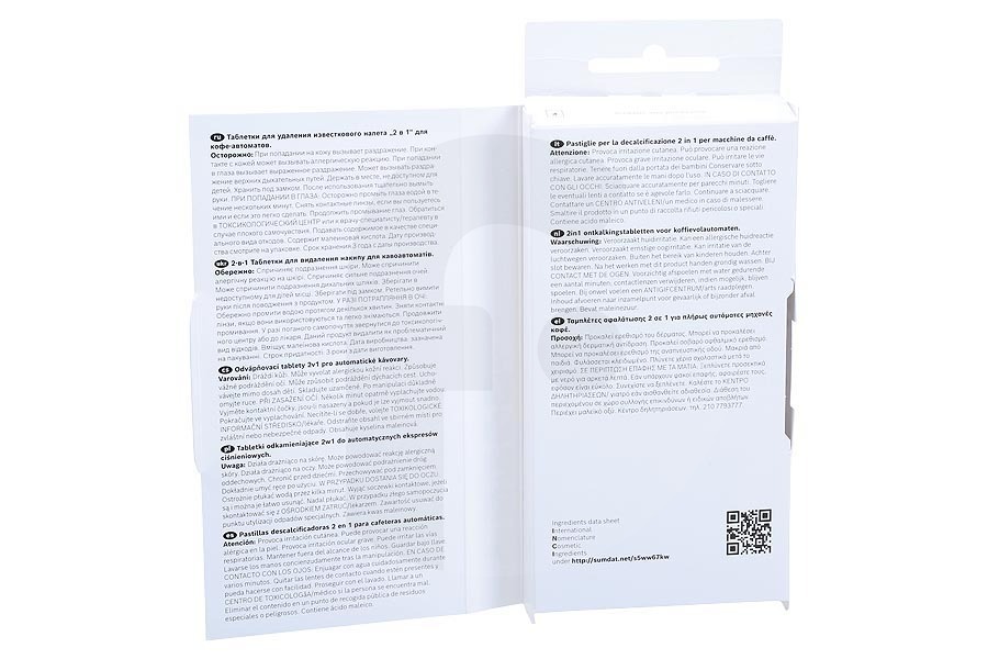 Neff Macchina del caffè Pastiglie anticalcare (pastiglie decalcificanti) per Bosch, Siemens e altri macchina del caffe 00312093, TCZ8002A