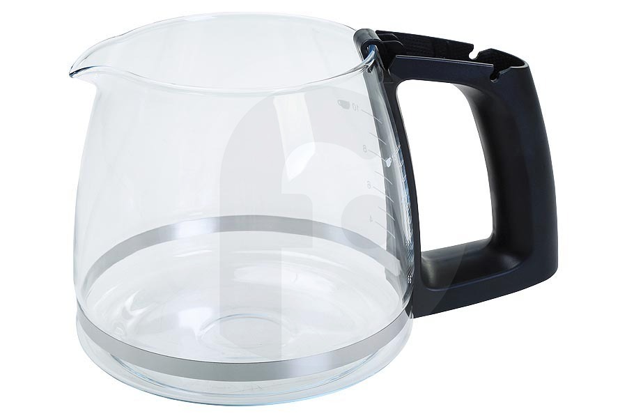 Siemens Macchina del caffè Caffettiera (caraffa in vetro) escl. coperchio per Bosch, Siemens e altri macchina del caffè 12047146 adatto a tra cui TKA6A043, TKA6A643