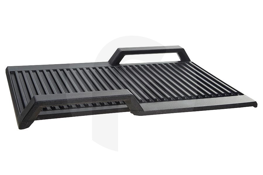 Junker 17000300 Cocinas y placas Placa de parrilla con nervaduras FlexInduction y CombiZone para Siemens, Bosch y otros placa de cocción 17000324, HZ390522 apto para entre otros EH659FN17, PKM801DP1