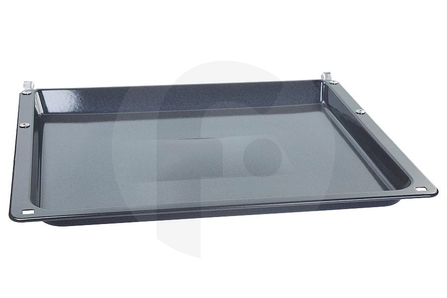Bosch 20005941 Horno Bandeja de horno (fuente de horno, bandeja de goteo) con riel deslizante esmaltada para, entre otros, Bosch, Siemens HZ541000 horno 776525, 00776525 apto para entre otros Hornos con puerta corredera
