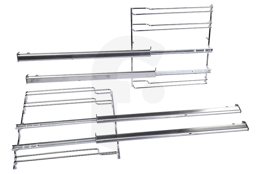 Bosch Forno Guide allungabili (telescopiche) a 2 parti sinistra e destra per forno Bosch, Siemens e altri 17001568, CZ11TE25X0