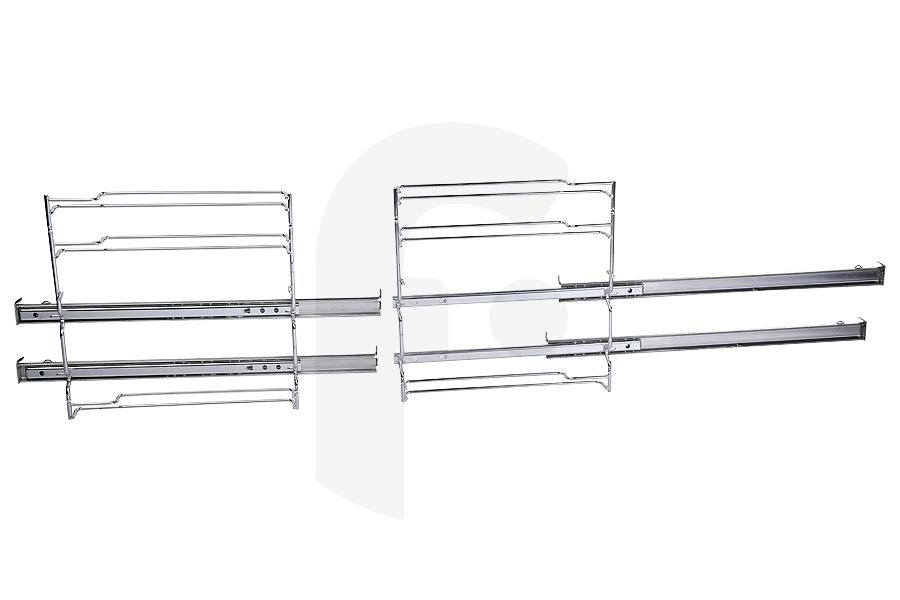Bosch Forno Guide allungabili (telescopiche) a 2 parti sinistra e destra per forno Bosch, Siemens e altri 17001568, CZ11TE25X0