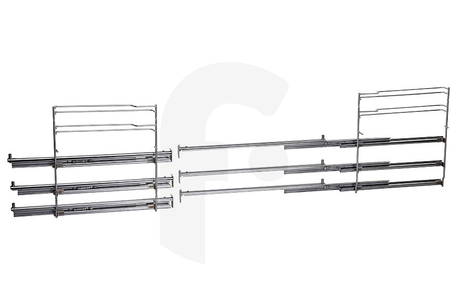 Bosch Forno Guide estraibili (telescopiche) 3 parti sinistra/destra per Bosch, Siemens e altri forno 11049024, HZ638300