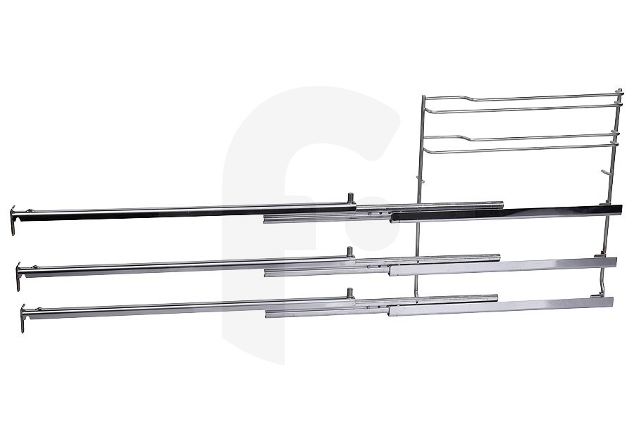Bosch Forno Guide estraibili (telescopiche) 3 parti sinistra/destra per Bosch, Siemens e altri forno 11049024, HZ638300