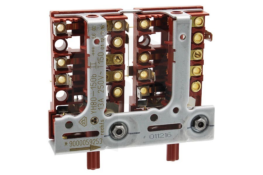 Bosch Cocinas y placas Interruptor de energía (regulador de energía) doble para Bosch, Siemens y otros horno 496808, 00496808 apto para entre otros HE230522, HEA23B140, HEB63D150