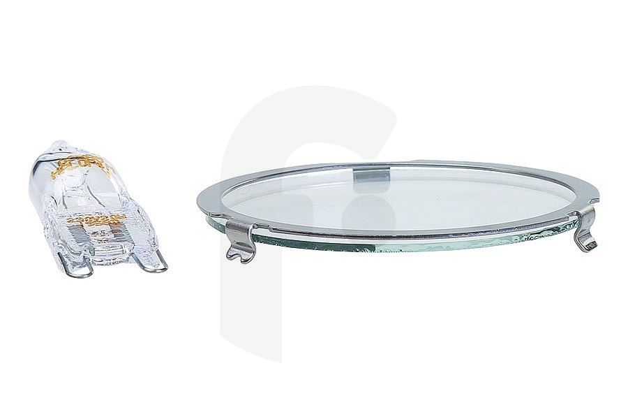 Bosch Dunstabzugshaube Glas (Lampenschirm, Abdeckung) der Beleuchtung inkl. Metallring für u.a. Bosch, Siemens Dunstabzugshaube 629023, 00629023