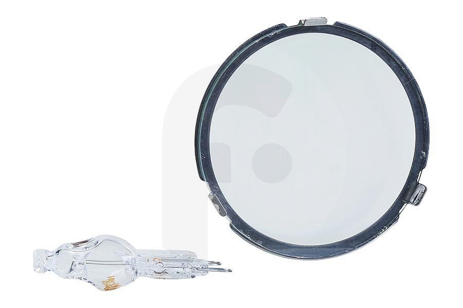Bosch Dunstabzugshaube Glas (Lampenschirm, Abdeckung) der Beleuchtung inkl. Metallring für u.a. Bosch, Siemens Dunstabzugshaube 629023, 00629023