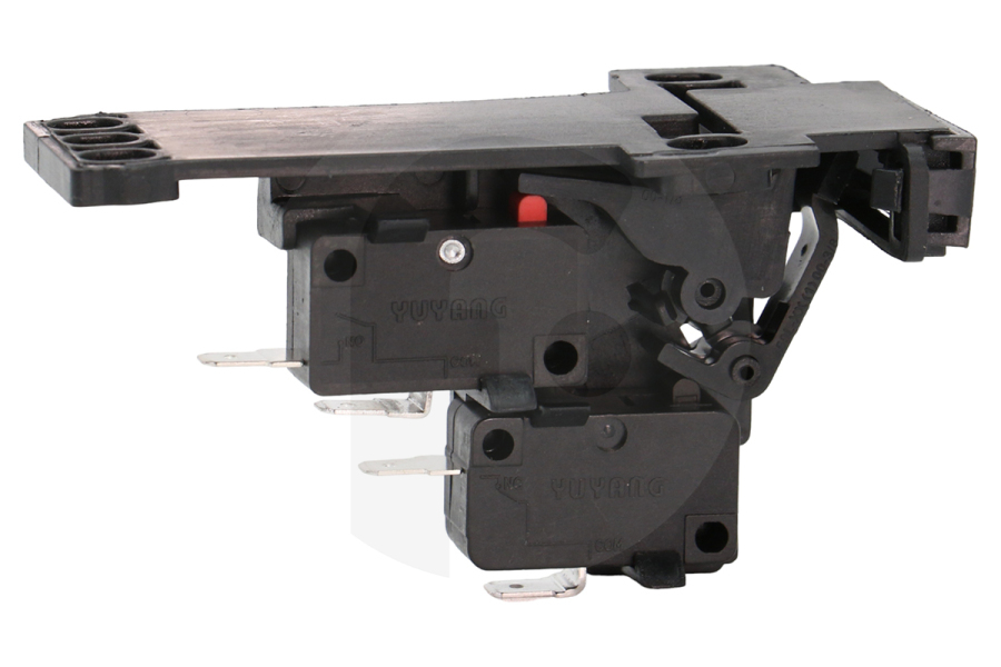 Etna 894677 Horno Interruptor de la puerta (bloqueo de puerta, microinterruptor) derecho incl. soporte para Atag y otros horno 818869 apto para entre otros CM250ZT