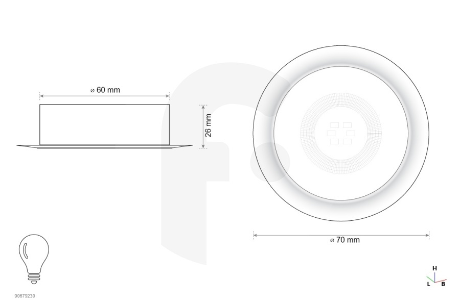 Atag Cappa aspirante Atag Lampada spot 1,5W per cappa aspirante 570306