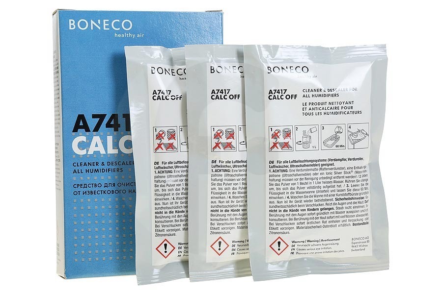 Boneco 39805 Purificatore d'aria Anticalcare (kit tre sacchetti) depuratore d'aria 7417 adatto a tra cui Tutti umidificatori