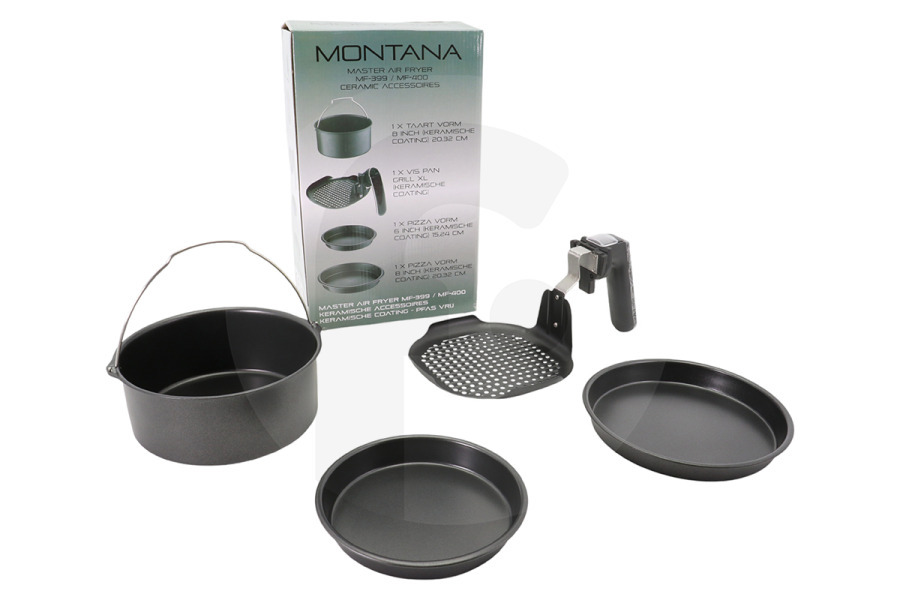 Montana Friggitrice ad aria Montana Master Air Fryer Ceramic Accessori CA399400 per Friggitrice ad Aria Calda adatto a tra cui Microfiltro MF-399, 400