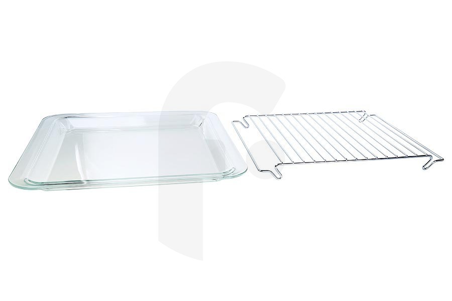 Atag Horno Bandeja para hornear (plato para hornear, bandeja de goteo) con rejilla para Atag y otros microondas combinado 45930, 88023968 apto para entre otros CM544RVSE01, CM344RVSE01, CM344ZTE01, EBS144, CM244ZT