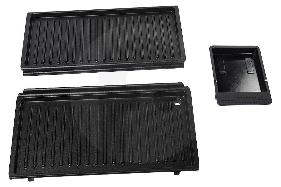 DeLonghi Dispositivo a griglia DeLonghi piastre grill con rivestimento antiaderente per grill 5523110001, DLSK153 adatto a tra cui SW12, SW13