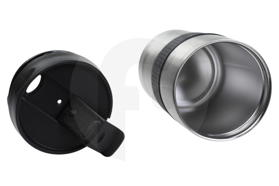 Constructa Cafetera DeLonghi taza de viaje de doble pared de acero inoxidable cafetera AS00003520, DLSC074