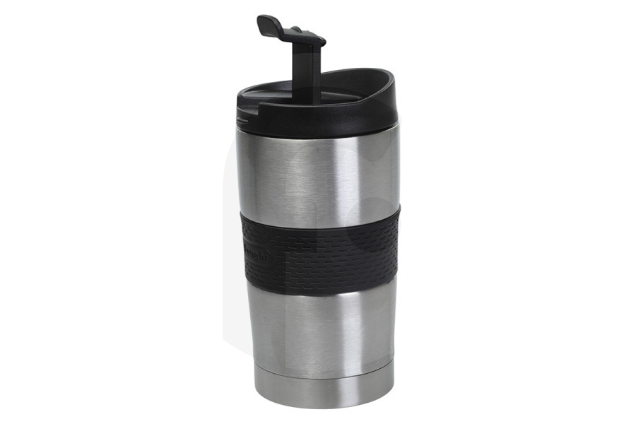 Constructa Cafetera DeLonghi taza de viaje de doble pared de acero inoxidable cafetera AS00003520, DLSC074