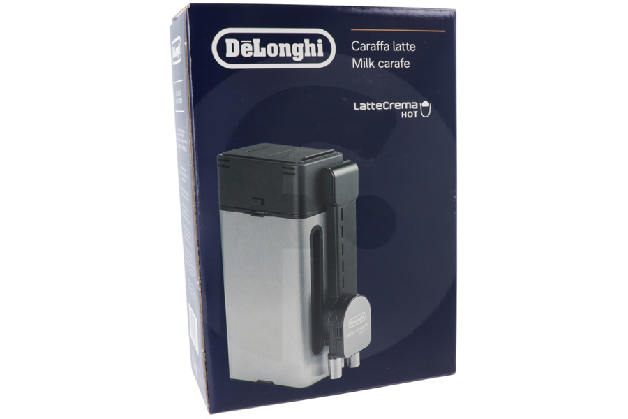 DeLonghi Cafetera DeLonghi recipiente de leche (jarra de leche, contenedor de leche) completo incl. tapa cafetera 5513282811, DLSC020  apto para entre otros EPAM960 Maestosa