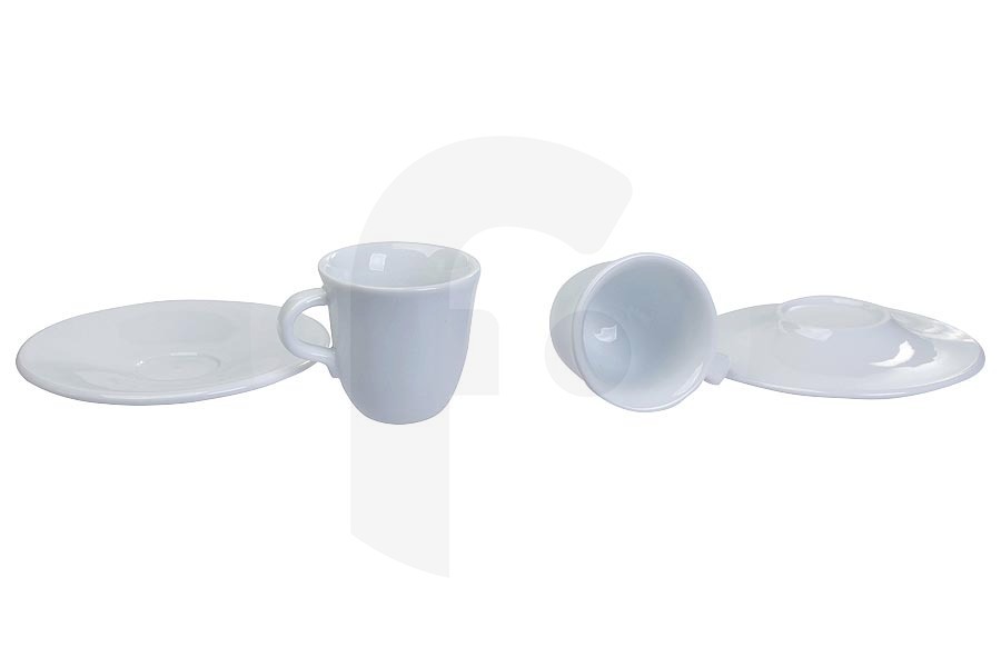 DeLonghi Macchina del caffè DeLonghi tazze da espresso in porcellana incl. piattino 2 pezzi fatte a mano macchina da caffè 5513283721