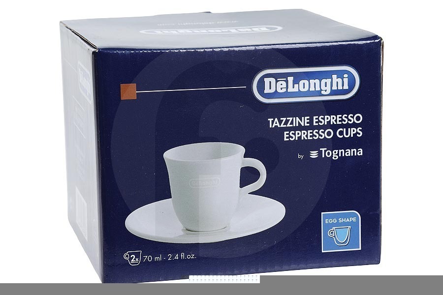 DeLonghi Macchina del caffè DeLonghi tazze da espresso in porcellana incl. piattino 2 pezzi fatte a mano macchina da caffè 5513283721