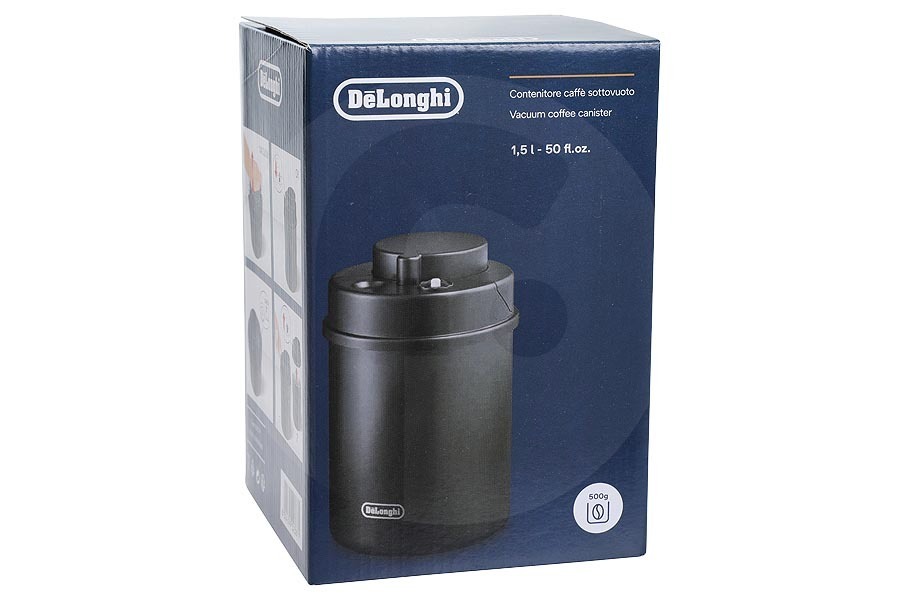 DeLonghi Macchina del caffè DeLonghi contenitore sottovuoto (contenitore salvafreschezza) ermetico nero macchina da caffè AS00003083