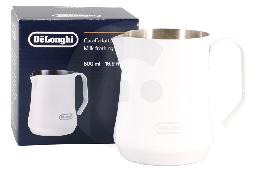 DeLonghi Cafetera DeLonghi DLSC081 Jarra para espumar leche Blanco 500ml AS00006519 Cafetera apto para entre otros Capuccino, café con leche, latte macchiato, 500ml