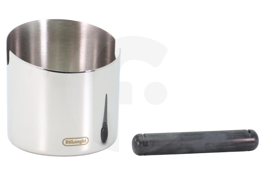 DeLonghi Macchina del caffè DeLonghi DLSC072 Contenitore knock-out in acciaio inossidabile lucidato AS00003191 Caffettiera