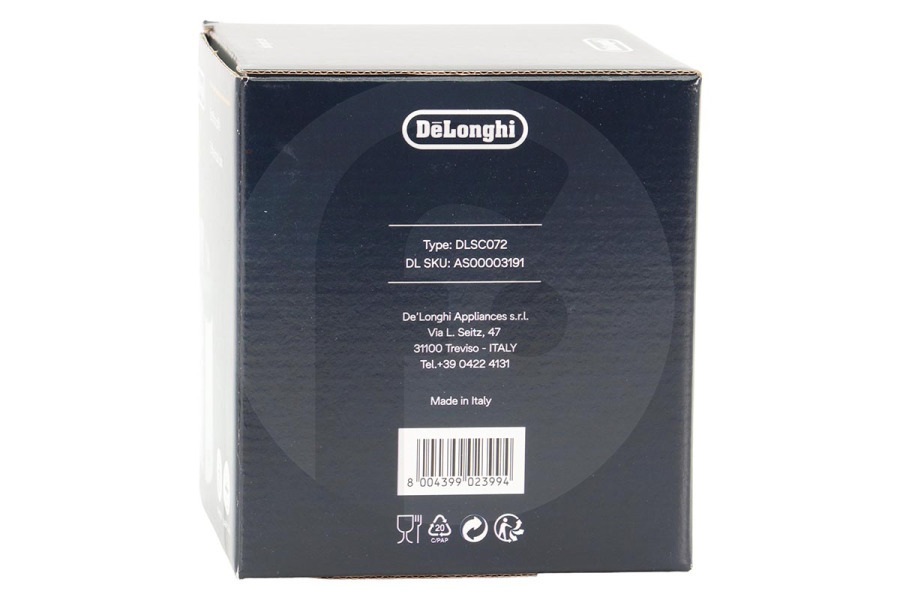 DeLonghi Macchina del caffè DeLonghi DLSC072 Contenitore knock-out in acciaio inossidabile lucidato AS00003191 Caffettiera
