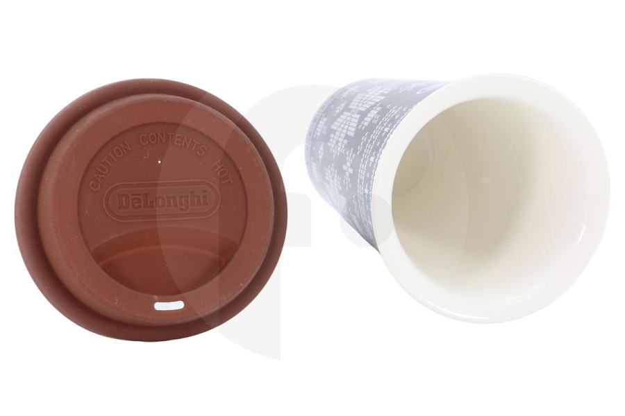 DeLonghi Cafetera DeLonghi vaso térmico (taza de cerámica, taza de viaje) de doble pared cafetera AS00004914