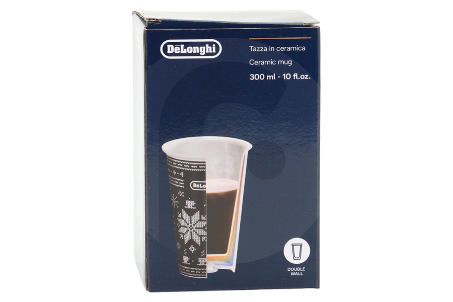 DeLonghi Cafetera DeLonghi vaso térmico (taza de cerámica, taza de viaje) de doble pared cafetera AS00004914