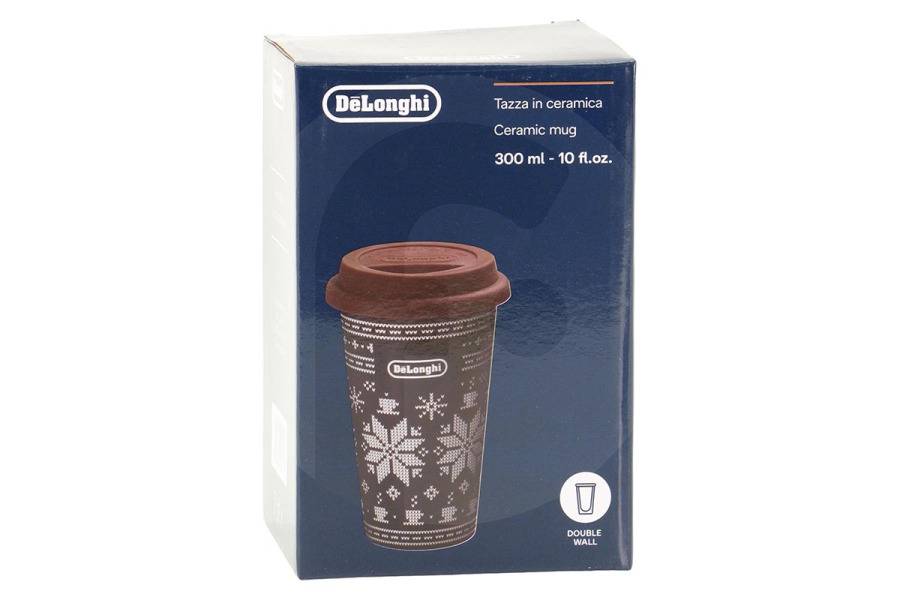 DeLonghi Cafetera DeLonghi vaso térmico (taza de cerámica, taza de viaje) de doble pared cafetera AS00004914