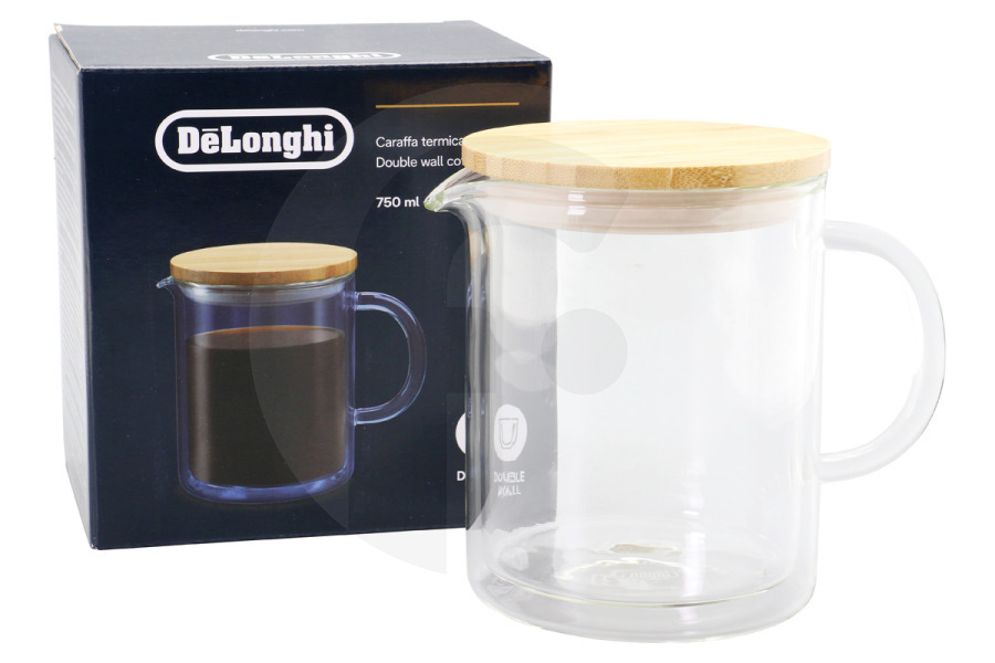 DeLonghi AS00006436 Cafetera Cafetera DeLonghi DLSC078 Cafetera De Doble Pared 750ml apto para entre otros Máquinas de espresso de grano a taza