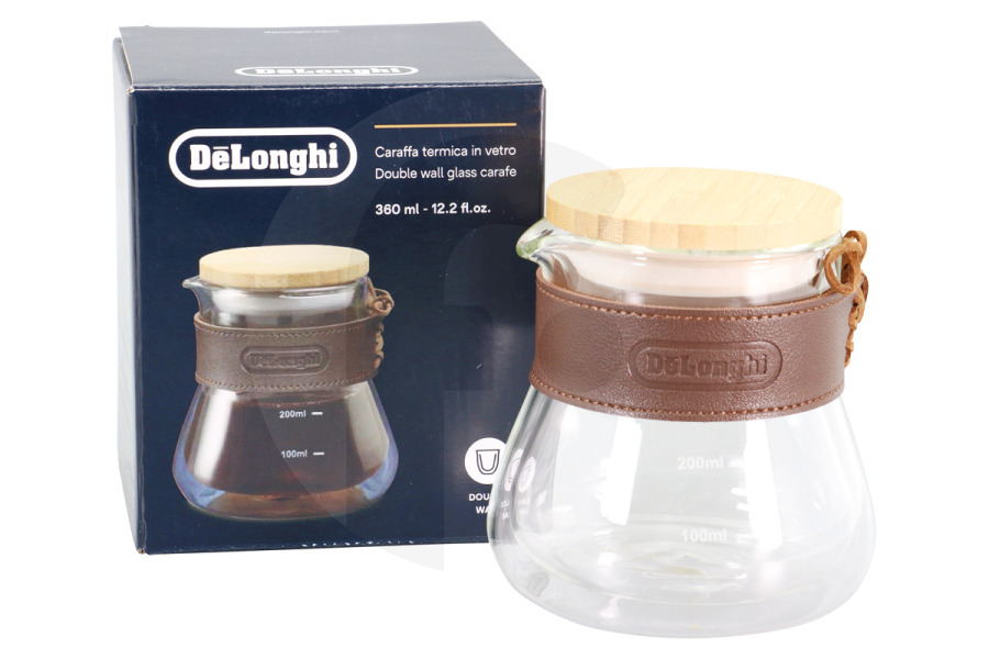 DeLonghi AS00006435 Cafetera Cafetera DeLonghi DLSC077 Cafetera De Doble Pared 360ml apto para entre otros Máquinas de espresso de grano a taza