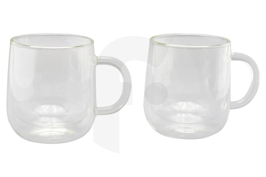 DeLonghi Macchina del caffè DeLonghi tazze in vetro a doppia parete 500ml 2 pezzi macchina da caffè AS00006566
