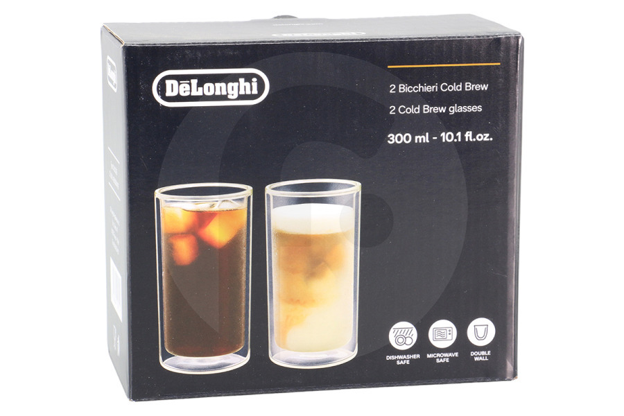 DeLonghi Macchina del caffè Macchina per caffè freddo DeLonghi DLSC325 a doppia parete in vetro
