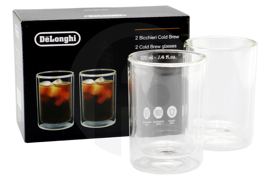 DeLonghi AS00004171 Cafetera Cafetera fría de vidrio de doble pared DeLonghi DLSC324 apto para entre otros 220ml