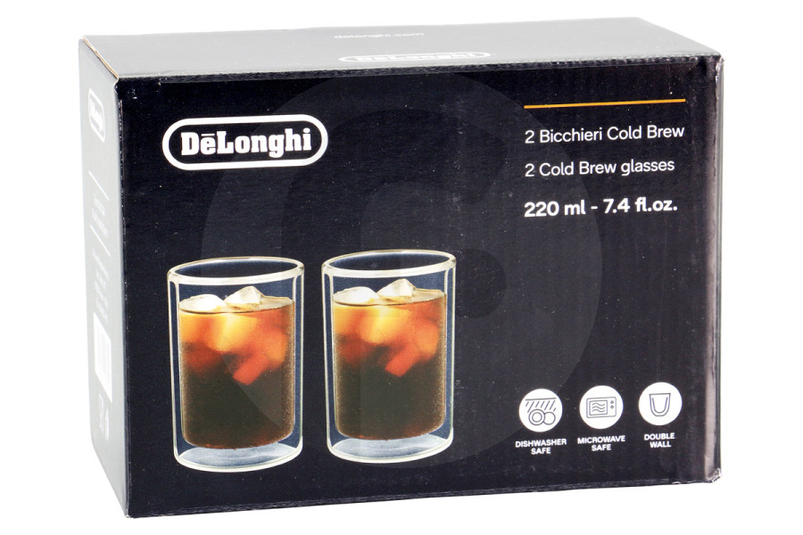 DeLonghi Cafetera DeLonghi vasos para cold brew de doble pared 220ml 2 unidades cafetera AS00004171
