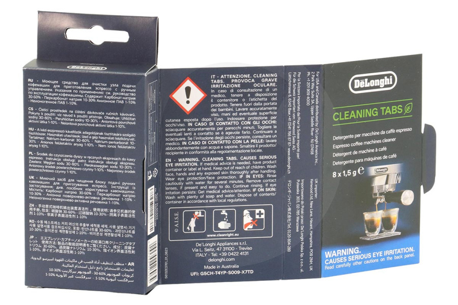 DeLonghi Cafetera DeLonghi DLSC552 Pastillas De Limpieza AS00002139 Cafetera
